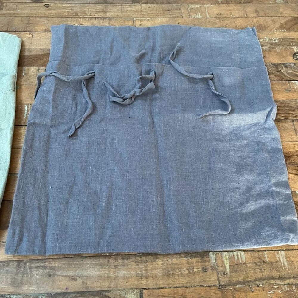 IKEA AINA Pillow Cushion Covers 100% Linen Brown Gray & Green 20"x 20"